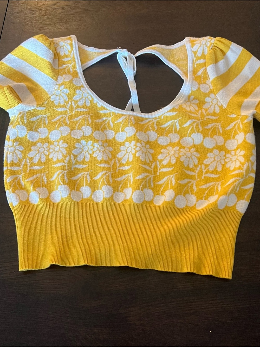 Anthropologie Maeve Trixie Sweater Tee Yellow Size M